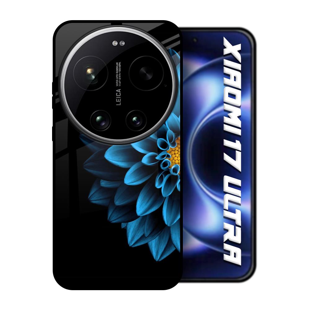 Half Blue Flower Xiaomi 17 Ultra 5G Glass Back Cover Online