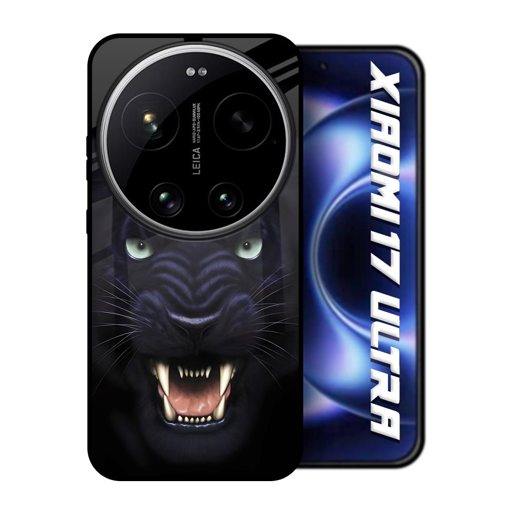 Angry Black Tiger Xiaomi 17 Ultra 5G Glass Back Cover Online