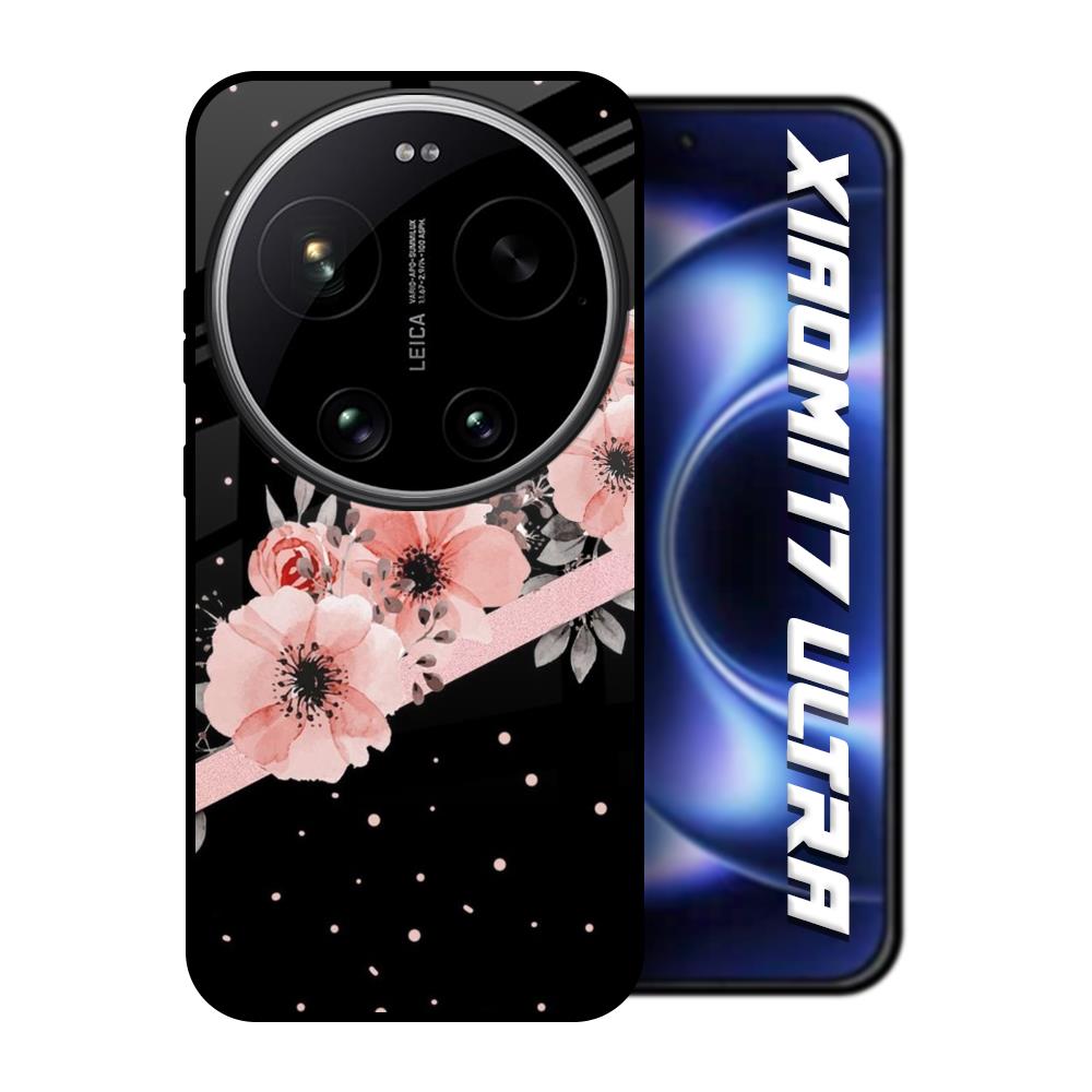 Floral Black Band Xiaomi 17 Ultra 5G Glass Back Cover Online