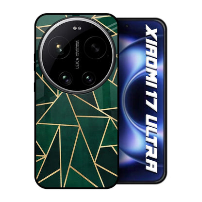 Abstract Green Xiaomi 17 Ultra 5G Glass Back Cover Online