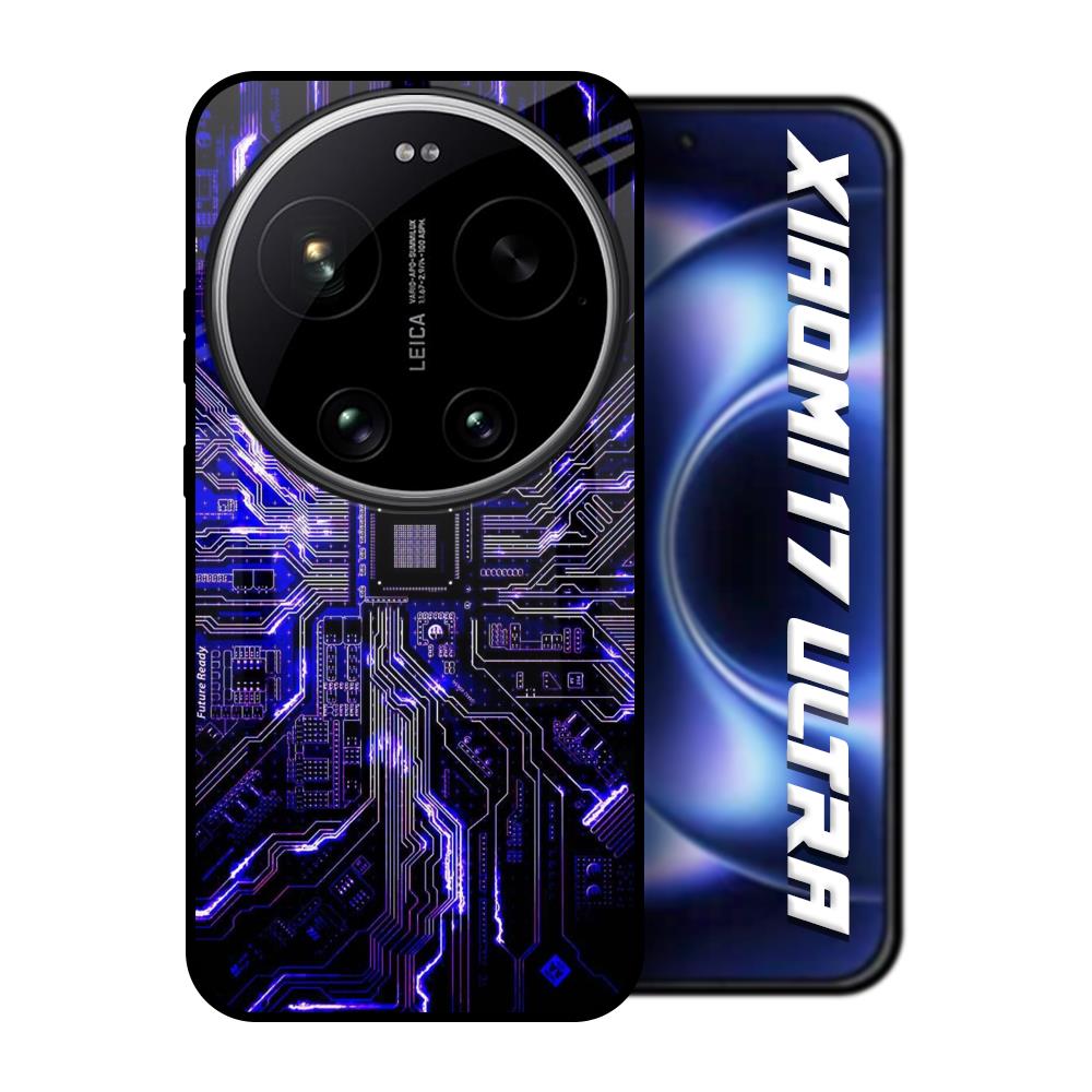 Techno Color Pattern Xiaomi 17 Ultra 5G Glass Back Cover Online