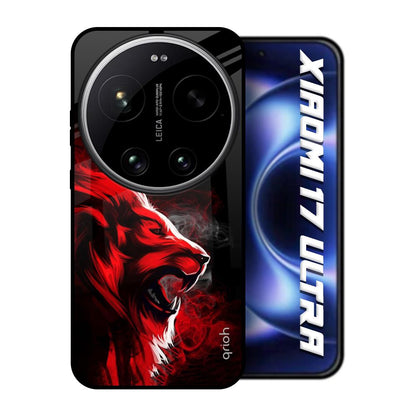 Red Angry Lion Xiaomi 17 Ultra 5G Glass Back Cover Online