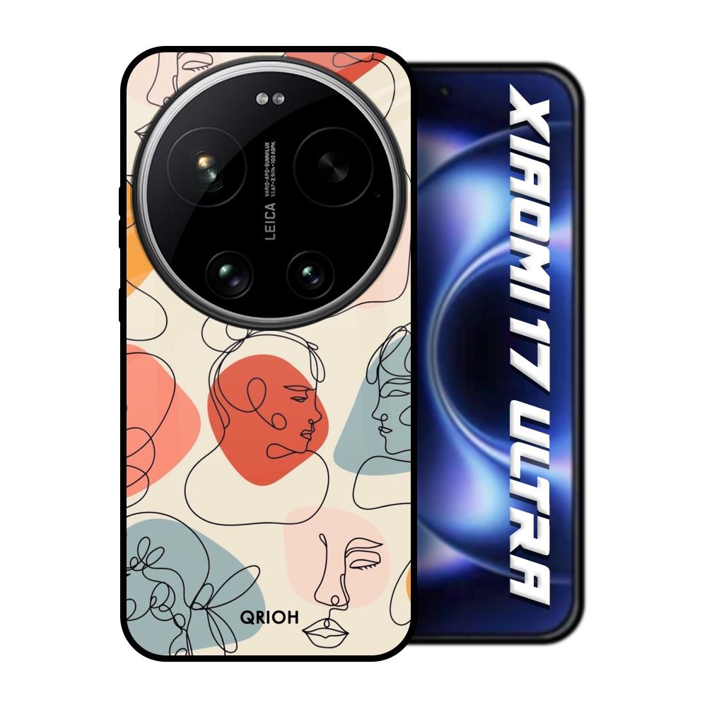 Abstract Faces Xiaomi 17 Ultra 5G Glass Back Cover Online