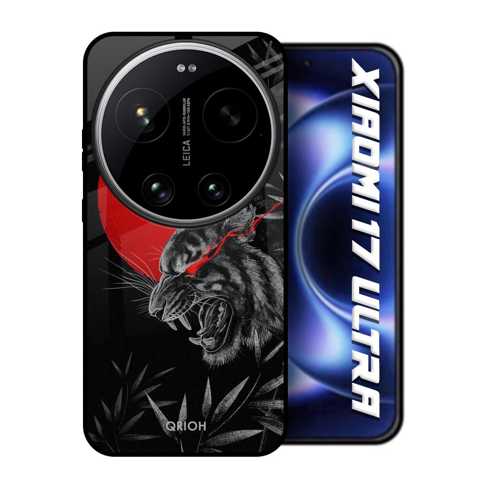 Red Moon Tiger Xiaomi 17 Ultra 5G Glass Back Cover Online