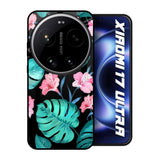 Tropical Leaves & Pink Flowers Xiaomi 17 Ultra 5G Glass Back Cover Online