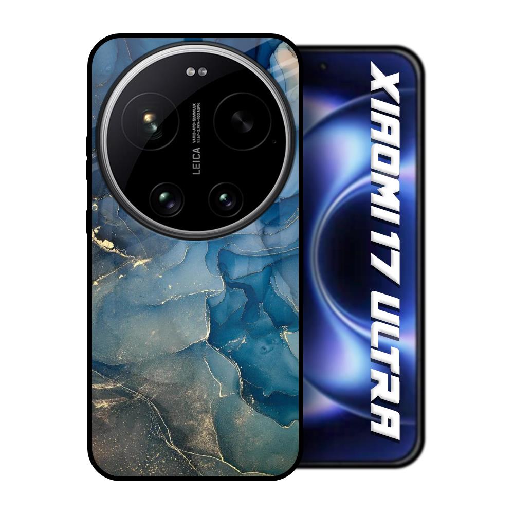 Blue Cool Marble Xiaomi 17 Ultra 5G Glass Back Cover Online