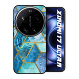 Turquoise Geometrical Marble Xiaomi 17 Ultra 5G Glass Back Cover Online