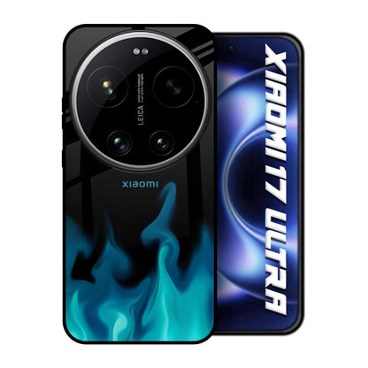 Teal Flames Xiaomi 17 Ultra 5G Glass Back Cover Online