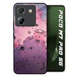 Space Doodles Poco M7 Pro 5G Glass Back Cover Online