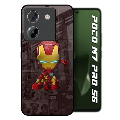 Angry Baby Super Hero Poco M7 Pro 5G Glass Back Cover Online