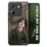 Blind Fold Poco M7 Pro 5G Glass Back Cover Online