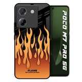 Fire Flame Poco M7 Pro 5G Glass Back Cover Online