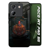 Lord Hanuman Animated Poco M7 Pro 5G Glass Back Cover Online
