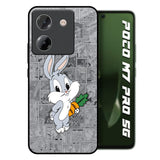 Cute Baby Bunny Poco M7 Pro 5G Glass Back Cover Online