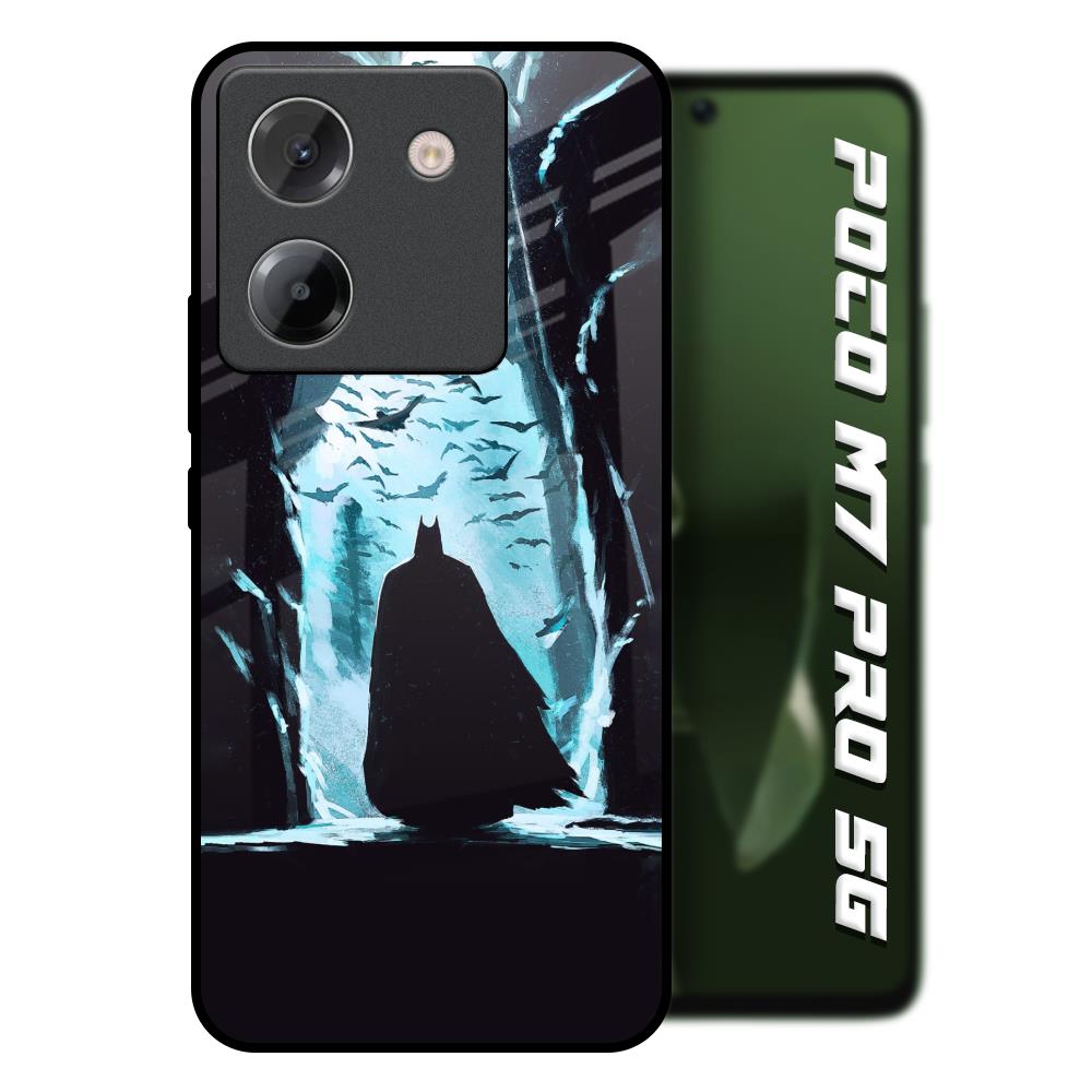 Dark Man In Cave Poco M7 Pro 5G Glass Back Cover Online