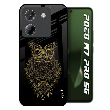 Golden Owl Poco M7 Pro 5G Glass Back Cover Online