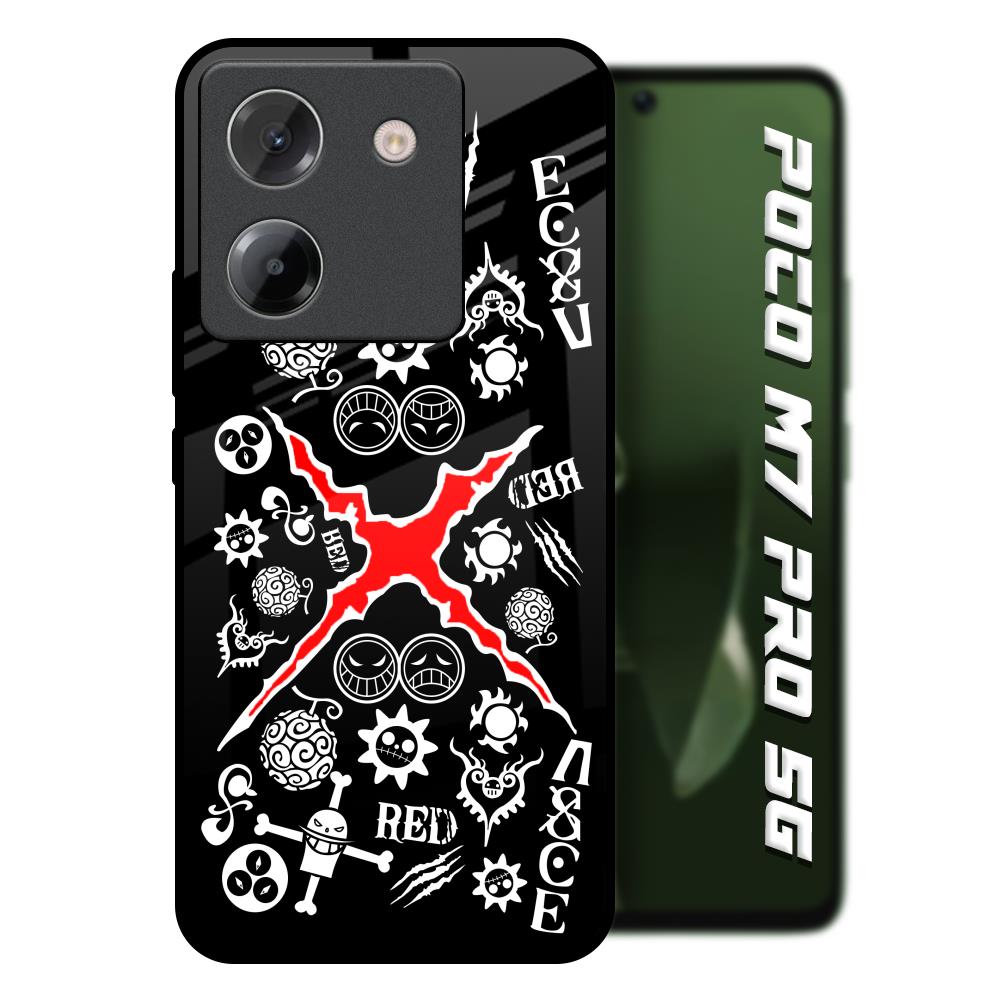 Red Zone Poco M7 Pro 5G Glass Back Cover Online