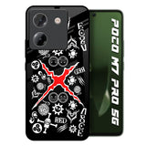 Red Zone Poco M7 Pro 5G Glass Back Cover Online