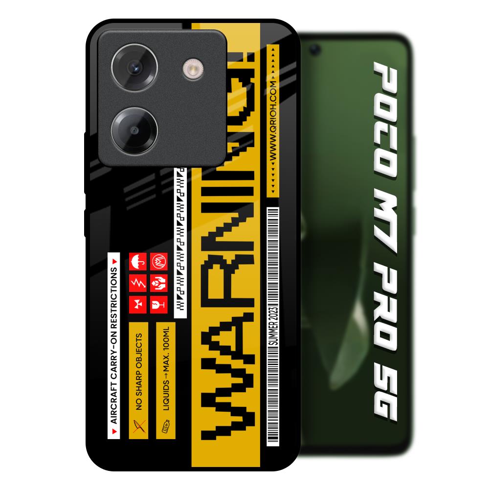Aircraft Warning Poco M7 Pro 5G Glass Back Cover Online