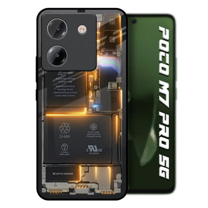 Glow Up Skeleton Poco M7 Pro 5G Glass Back Cover Online