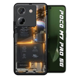 Glow Up Skeleton Poco M7 Pro 5G Glass Back Cover Online