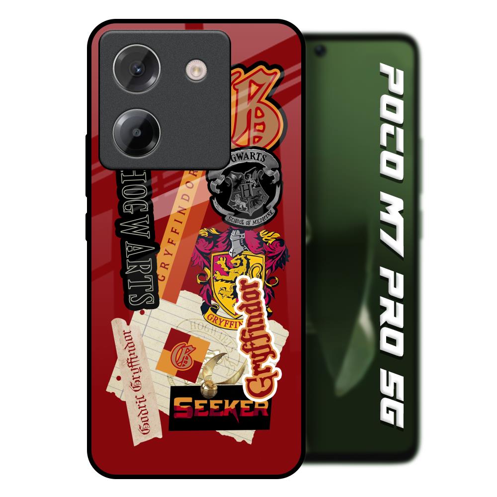 Gryffindor Poco M7 Pro 5G Glass Back Cover Online