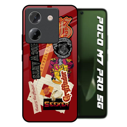 Gryffindor Poco M7 Pro 5G Glass Back Cover Online