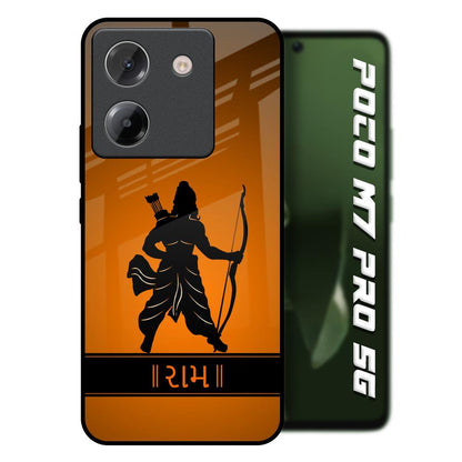 Halo Rama Poco M7 Pro 5G Glass Back Cover Online