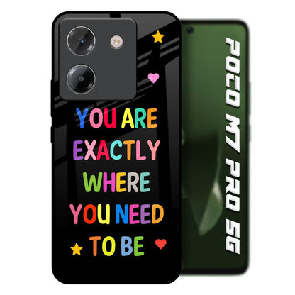 Magical Words Poco M7 Pro 5G Glass Back Cover Online