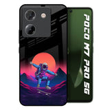 Retro Astronaut Poco M7 Pro 5G Glass Back Cover Online