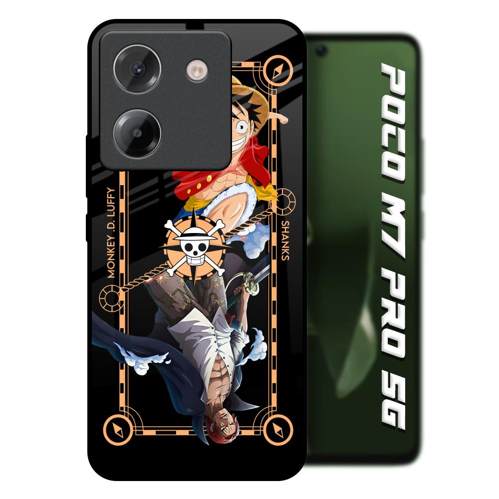 Shanks & Luffy Poco M7 Pro 5G Glass Back Cover Online