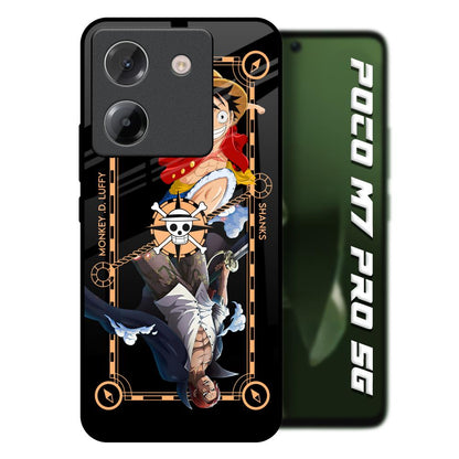 Shanks & Luffy Poco M7 Pro 5G Glass Back Cover Online