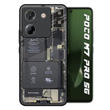 Skeleton Inside Poco M7 Pro 5G Glass Back Cover Online