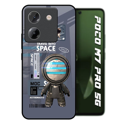 Space Travel Poco M7 Pro 5G Glass Back Cover Online