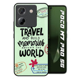 Travel Stamps Poco M7 Pro 5G Glass Back Cover Online