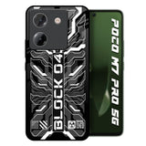 Monochrome Magic Poco M7 Pro 5G Glass Back Cover Online