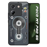 Retro Recorder Poco M7 Pro 5G Glass Back Cover Online