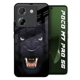 Angry Black Tiger Poco M7 Pro 5G Glass Back Cover Online