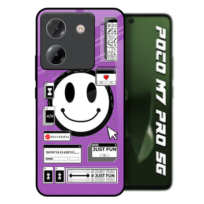 Code with Smile Poco M7 Pro 5G Glass Back Cover Online