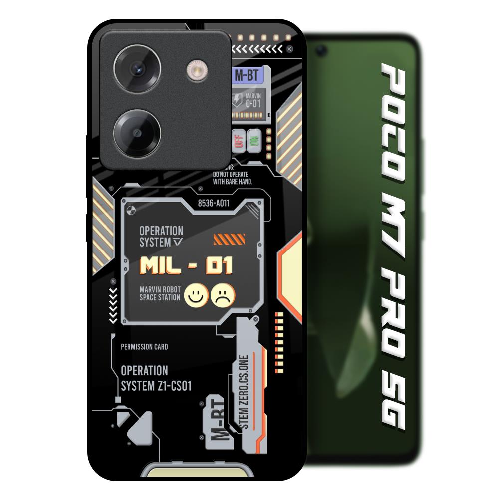 Exposed Parts Poco M7 Pro 5G Glass Back Cover Online