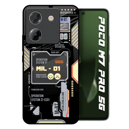 Exposed Parts Poco M7 Pro 5G Glass Back Cover Online