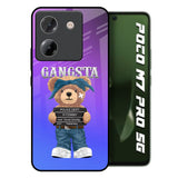 Gangsta Bear Poco M7 Pro 5G Glass Back Cover Online