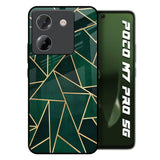 Abstract Green Poco M7 Pro 5G Glass Back Cover Online
