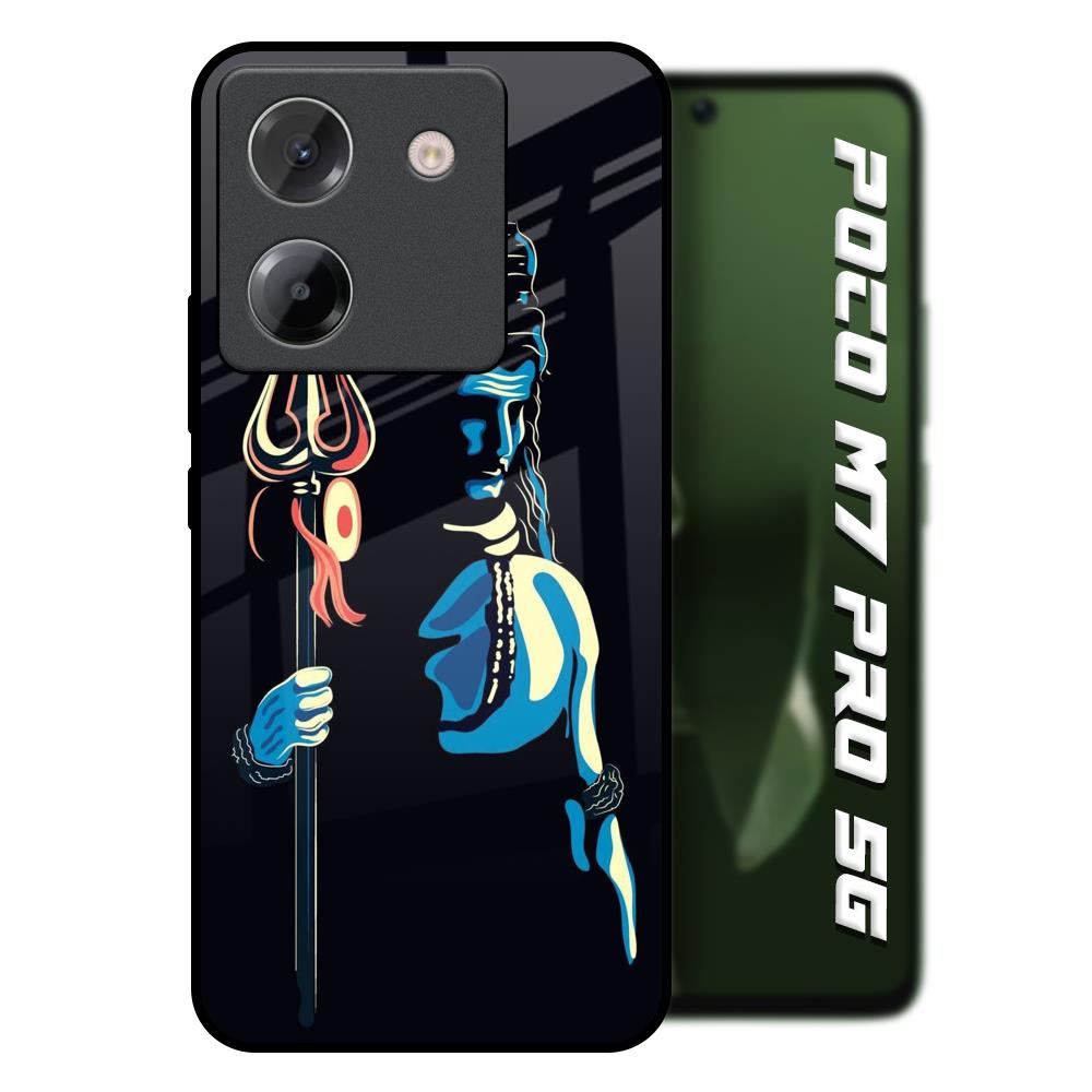 Mahakal Poco M7 Pro 5G Glass Back Cover Online
