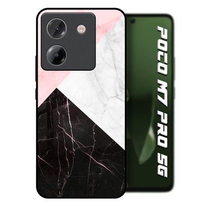 Marble Collage Art Poco M7 Pro 5G Glass Back Cover Online
