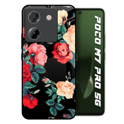 Floral Bunch Poco M7 Pro 5G Glass Back Cover Online