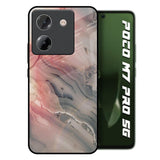 Pink And Grey Marble Poco M7 Pro 5G Glass Back Cover Online
