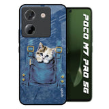 Kitty In Pocket Poco M7 Pro 5G Glass Back Cover Online