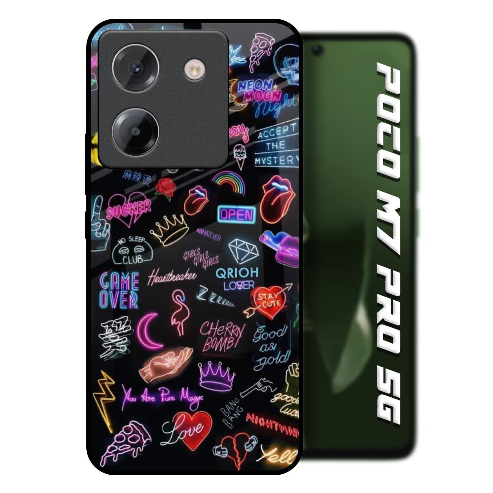 Accept The Mystery Poco M7 Pro 5G Glass Back Cover Online
