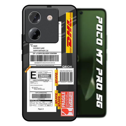 Cool Barcode Label Poco M7 Pro 5G Glass Back Cover Online